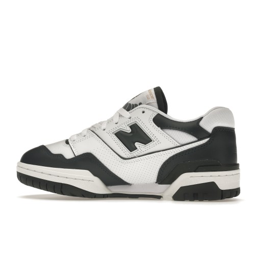Кроссы New Balance 550 White Dark Green - мужская сетка размеров