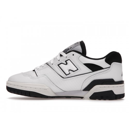 Кроссы New Balance 550 White Black - мужская сетка размеров