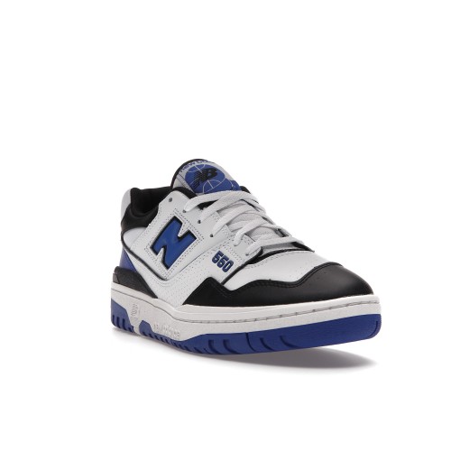 Кроссы New Balance 550 White Royal Black - мужская сетка размеров