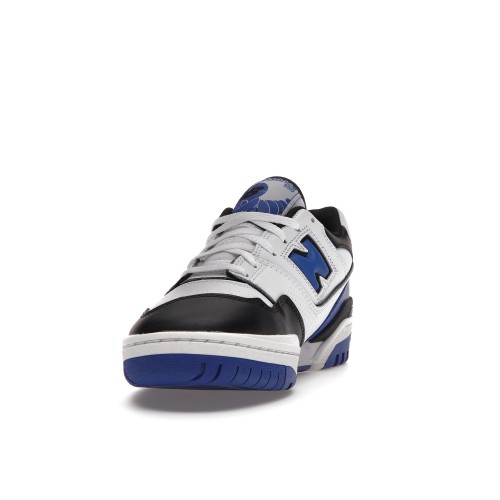 Кроссы New Balance 550 White Royal Black - мужская сетка размеров