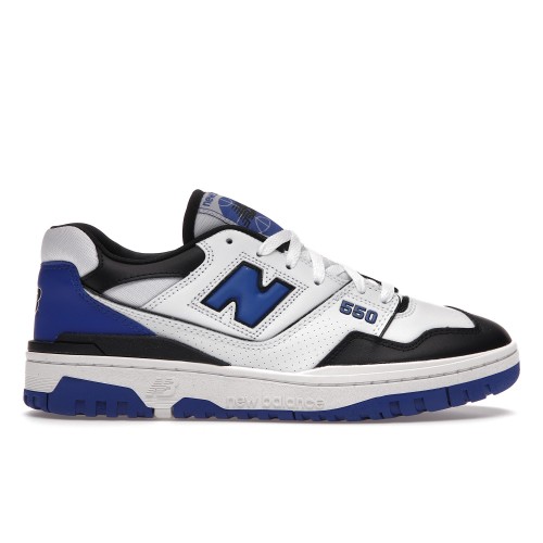 Кроссы New Balance 550 White Royal Black - мужская сетка размеров