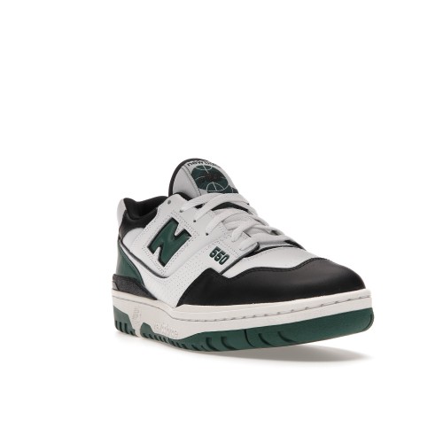 Кроссы New Balance 550 White Green Black - мужская сетка размеров