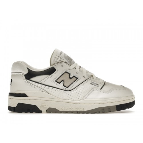 Кроссы New Balance 550 Cream Black - мужская сетка размеров