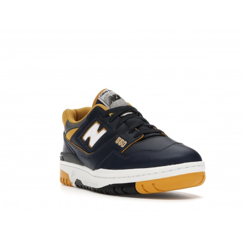 Кроссы New Balance 550 Navy Gold - мужская сетка размеров