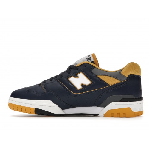 Кроссы New Balance 550 Navy Gold - мужская сетка размеров