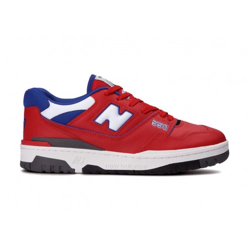 Кроссы New Balance 550 Red Blue - мужская сетка размеров