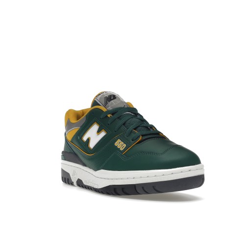 Кроссы New Balance 550 Dark Green Gold - мужская сетка размеров