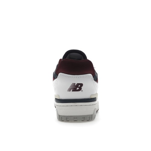 Кроссы New Balance 550 White Navy NB Burgundy - мужская сетка размеров