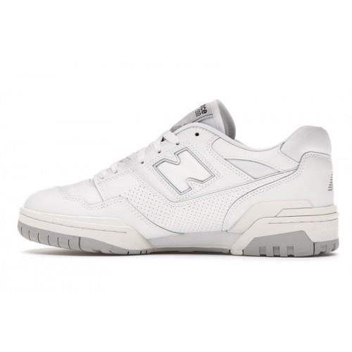 Кроссы New Balance 550 White Grey - мужская сетка размеров