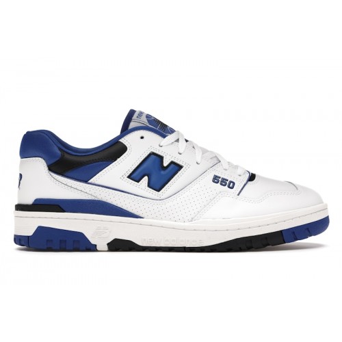 Кроссы New Balance 550 White Blue - мужская сетка размеров