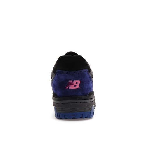 Кроссы New Balance 550 Black Pink Purple - мужская сетка размеров