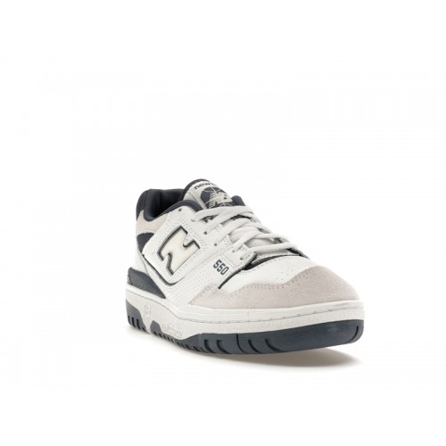 Кроссы New Balance 550 White Dusty Blue - мужская сетка размеров