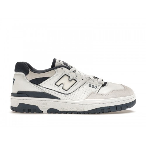 Кроссы New Balance 550 White Dusty Blue - мужская сетка размеров