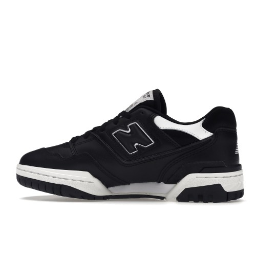 Кроссы New Balance 550 Black White - мужская сетка размеров