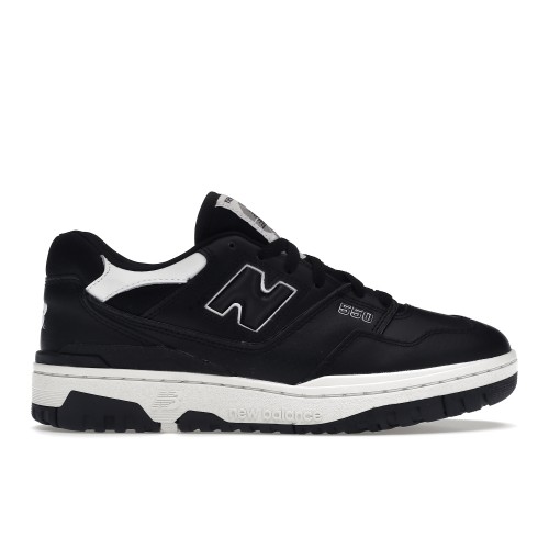 Кроссы New Balance 550 Black White - мужская сетка размеров