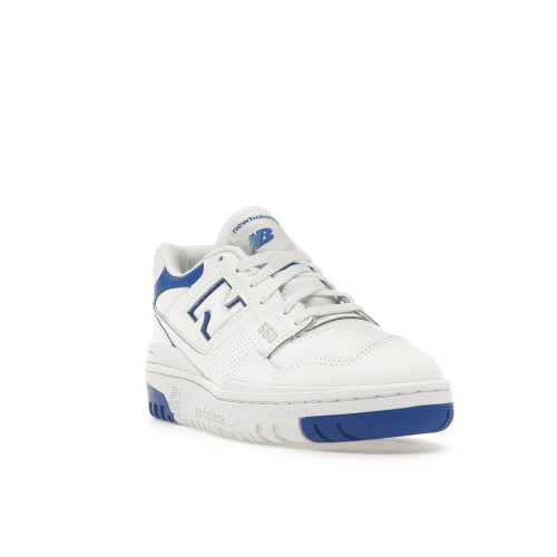 Кроссы New Balance 550 White Cobalt Blue - мужская сетка размеров