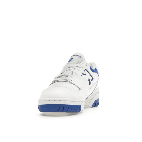 Кроссы New Balance 550 White Cobalt Blue - мужская сетка размеров