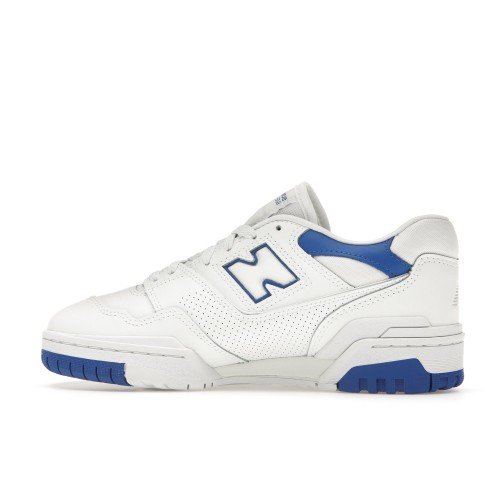 Кроссы New Balance 550 White Cobalt Blue - мужская сетка размеров