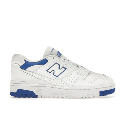 Кроссы New Balance 550 White Cobalt Blue - мужская сетка размеров