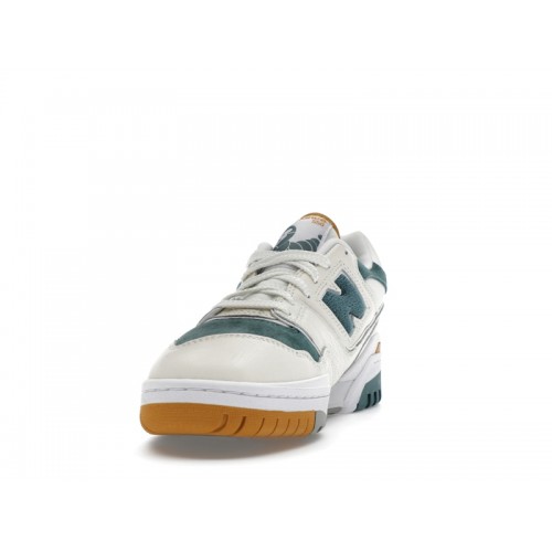Кроссы New Balance 550 Green Mustard - мужская сетка размеров