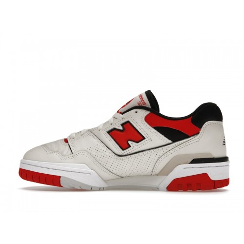 Кроссы New Balance 550 Sea Salt True Red - мужская сетка размеров