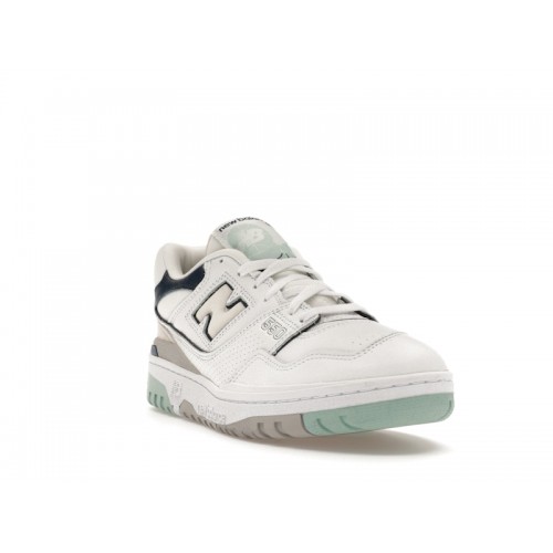 Кроссы New Balance 550 White Winter Fog Navy - мужская сетка размеров