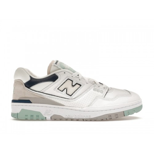 Кроссы New Balance 550 White Winter Fog Navy - мужская сетка размеров
