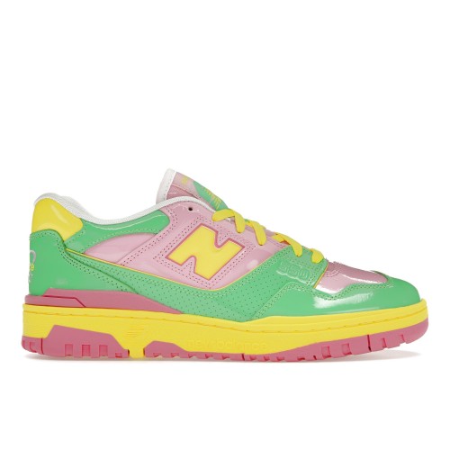 Кроссы New Balance 550 Y2K Patent Leather Pack Pink Green - мужская сетка размеров