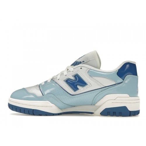 Кроссы New Balance 550 Chrome Blue Patent - мужская сетка размеров