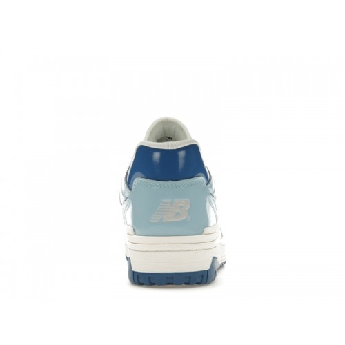 Кроссы New Balance 550 Chrome Blue Patent - мужская сетка размеров