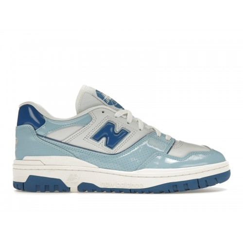 Кроссы New Balance 550 Chrome Blue Patent - мужская сетка размеров