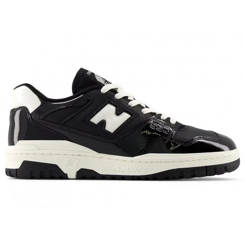 Кроссы New Balance 550 Black Sea Salt Patent - мужская сетка размеров