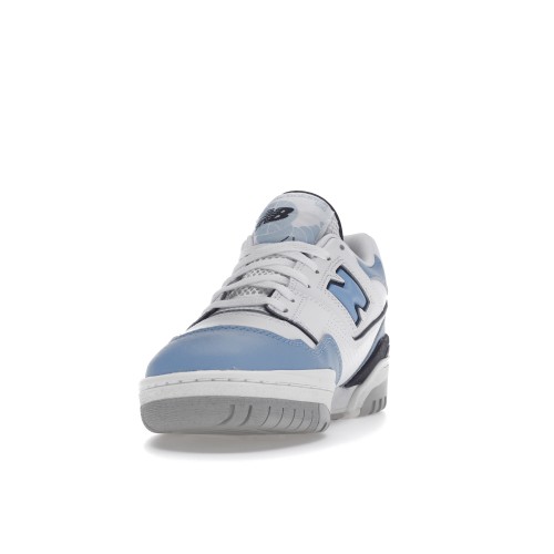 Кроссы New Balance 550 White Carolina Blue - мужская сетка размеров