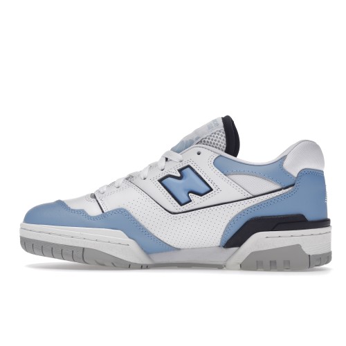 Кроссы New Balance 550 White Carolina Blue - мужская сетка размеров