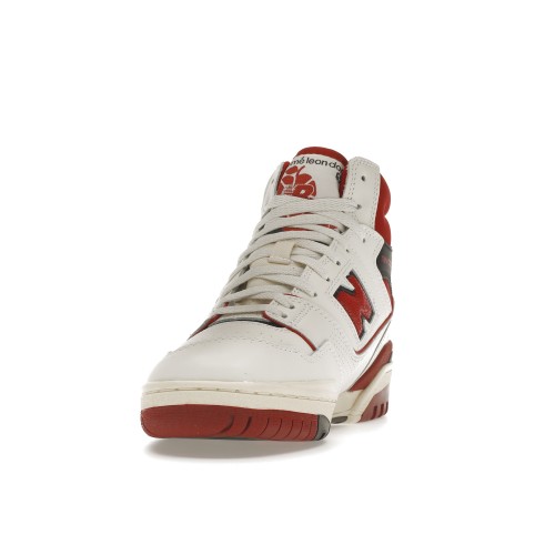 Кроссы New Balance 650R Aime Leon Dore White Red - мужская сетка размеров