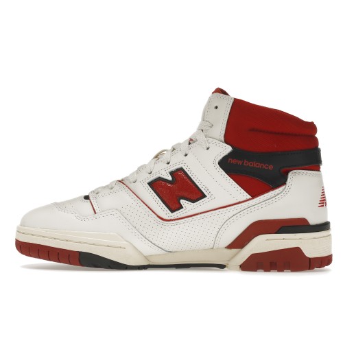 Кроссы New Balance 650R Aime Leon Dore White Red - мужская сетка размеров