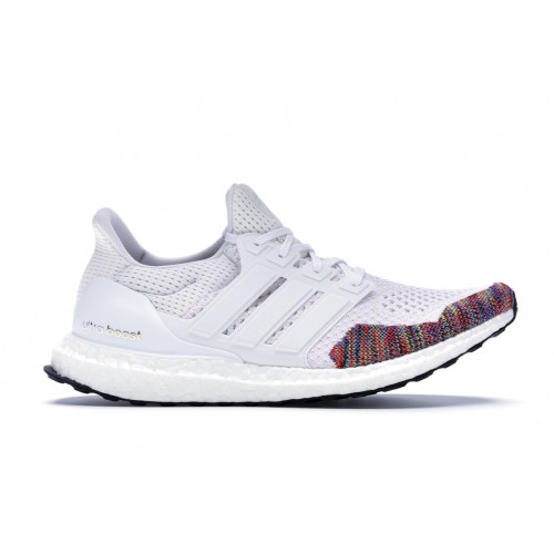 Кроссы adidas Ultra Boost 1.0 Multi-Color Toe White - мужская сетка размеров