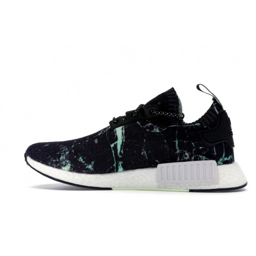 Кроссы adidas NMD R1 Marble Aero Green - мужская сетка размеров