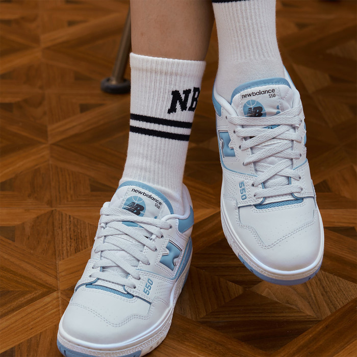 New Balance 550 UNC White Dusk Blue (W) - женская сетка размеров New Balance 550 UNC White Dusk Blue (W) - женская сетка размеров