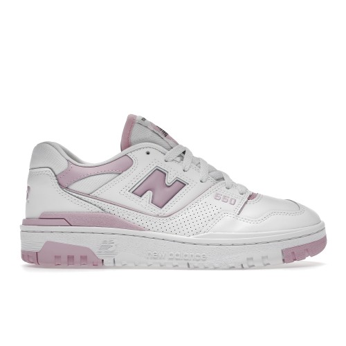 Кроссы New Balance 550 White Bubblegum Pink (W) - женская сетка размеров