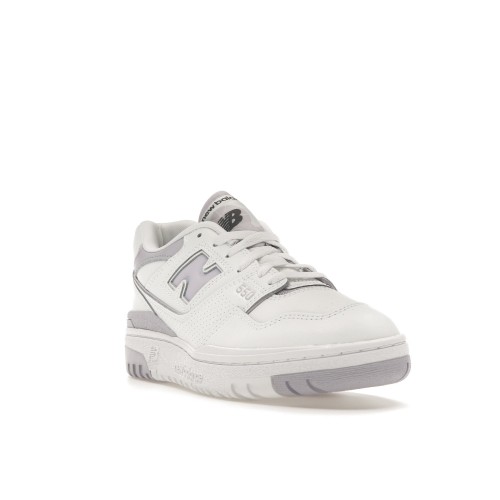 Кроссы New Balance 550 White Lilac (W) - женская сетка размеров