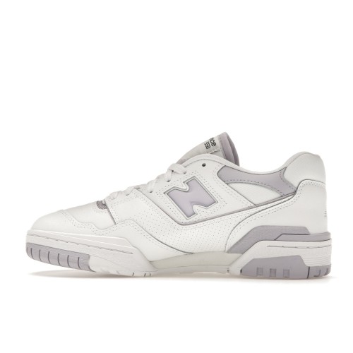 Кроссы New Balance 550 White Lilac (W) - женская сетка размеров