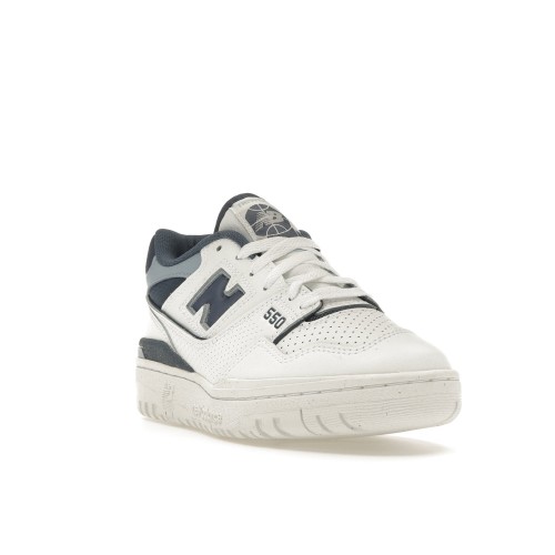 Кроссы New Balance 550 White Vintage Indigo (W) - женская сетка размеров