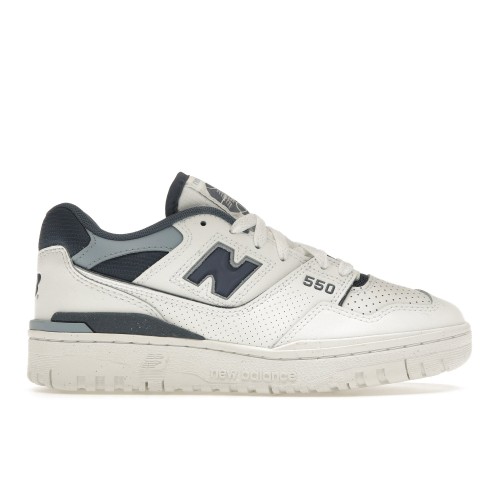 Кроссы New Balance 550 White Vintage Indigo (W) - женская сетка размеров