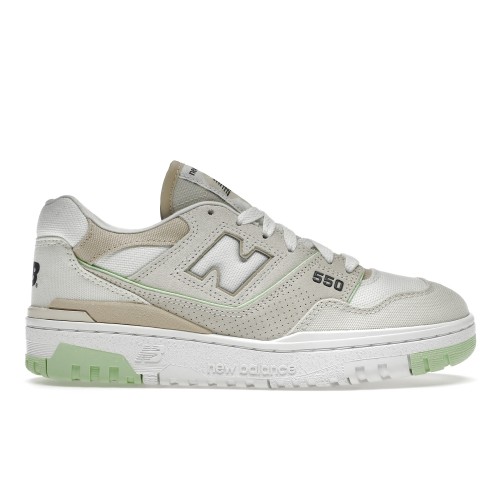 Кроссы New Balance 550 Turtledove Green Aura (W) - женская сетка размеров