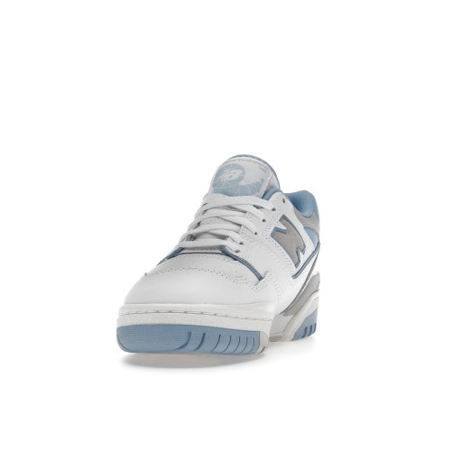 Кроссы New Balance 550 White University Blue (W) - женская сетка размеров