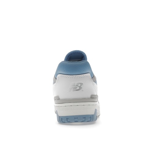 Кроссы New Balance 550 White University Blue (W) - женская сетка размеров