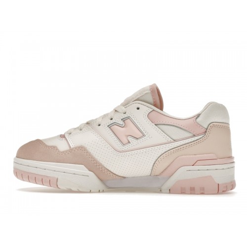 Кроссы New Balance 550 White Pink (W) - женская сетка размеров