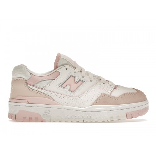 Кроссы New Balance 550 White Pink (W) - женская сетка размеров