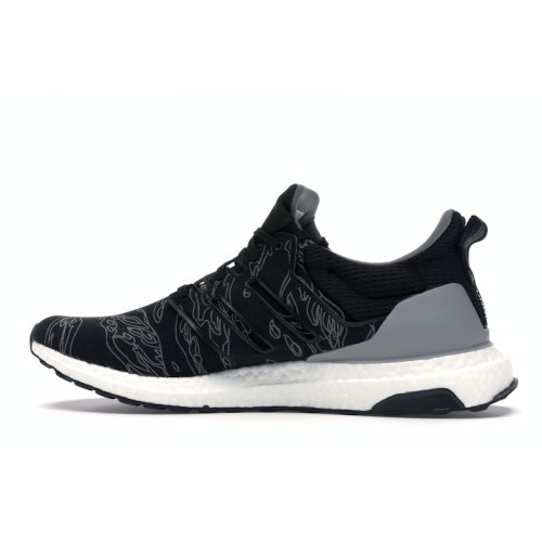 adidas Ultra Boost Undefeated Performance Running Black - мужская сетка размеров